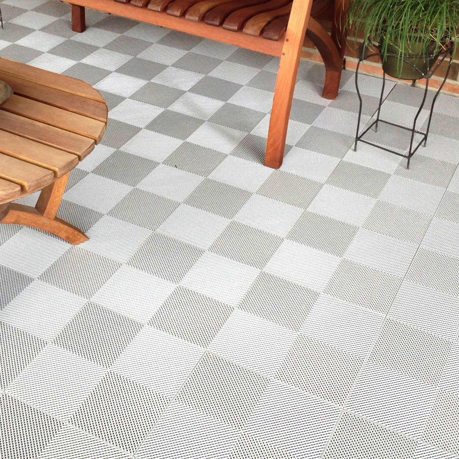 Perforated Garage Floor Tiles - DIY Interlocking System - (Mesh/Drain)