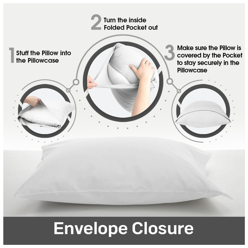 Nicole 144 Thread Count Pillowcase, White