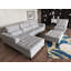 Canapé modulaire en microfibre avec repose-pieds Begraj-700082977-700082978