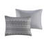 Édredon très grand / très grand en coton gris / noir avec taies décoratives l 20 po x L 36 po-118651919-118651921