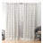 Nicole Miller Hexa Geometric Print Hidden Tab/Rod Pocket Top Light Filtering Curtain Panel Pair-40342347-40342348