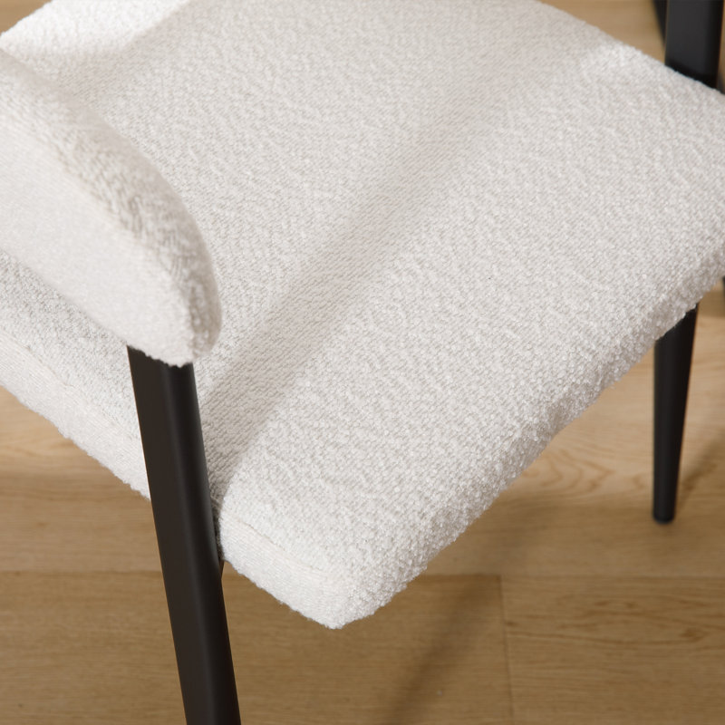 Ensemble de 2 chaises de salle à manger rembourrées Modern, fauteuil confortable avec dossier et accoudoirs