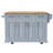 Storage Kitchen Island with Rubber Wood Drop Leaf,4 Doors-1990286645