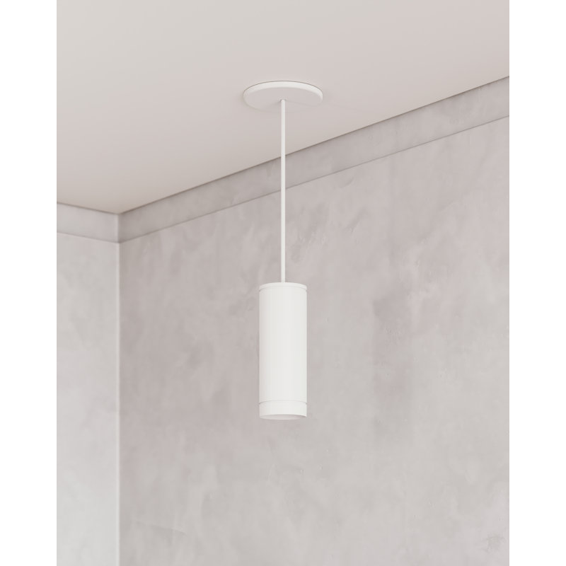 Luminaire suspendu 3 po CSL Forme, Blanc semi-lustré