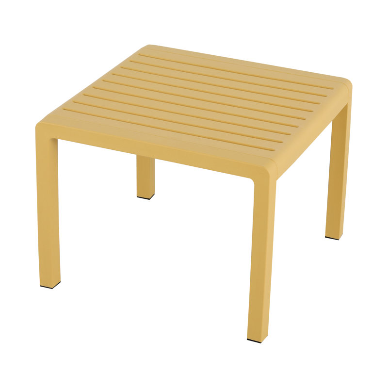 Ensemble 2 pièces intérieur/extérieur comprenant 1 chaise et une table basse, en polypropylène résistant à l'usure, montage facile, idéal pour se détendre au bord de la piscine ou dans le jardin.