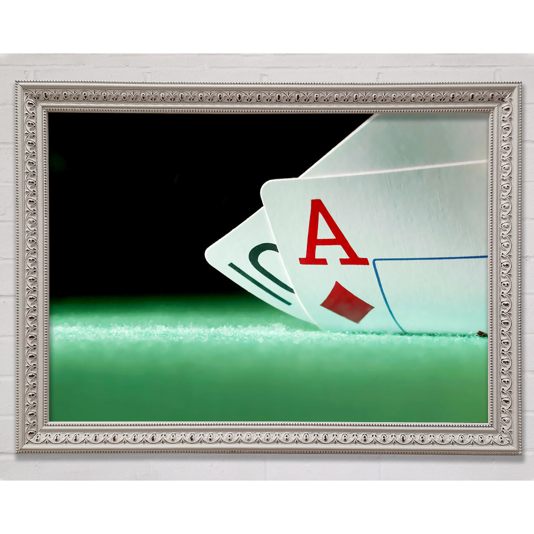 Poker Hand - Einzelner Bilderrahmen Kunstdrucke