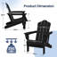 Chaise Adirondack en acier PEHD pliable-1833397256