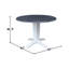 Plumbank Dual Dropleaf Pedastal Base Dining Set-234508819-234508909