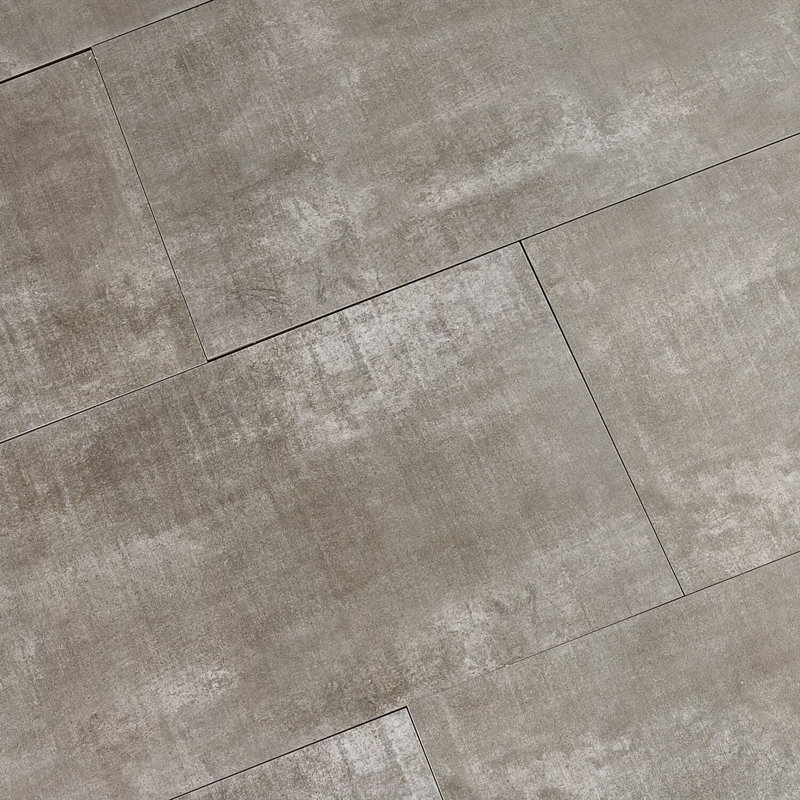 Basic Cement 12x24 Matte Porcelain Tile, Ash