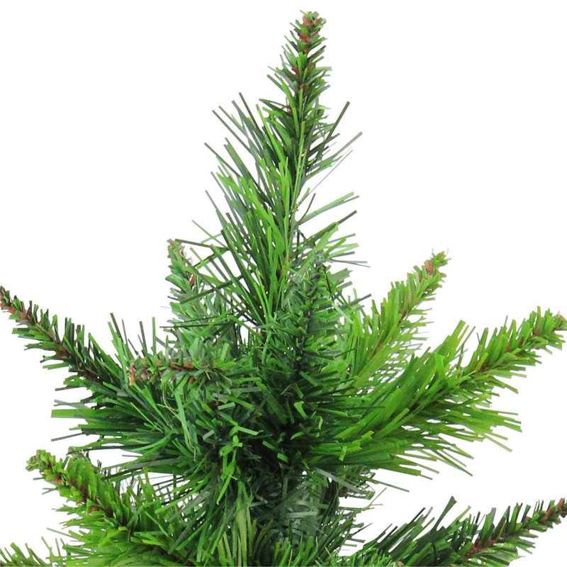 24" Mini Balsam Pine Medium Artificial Christmas Tree in Burlap Base Unlit, 1.5' H