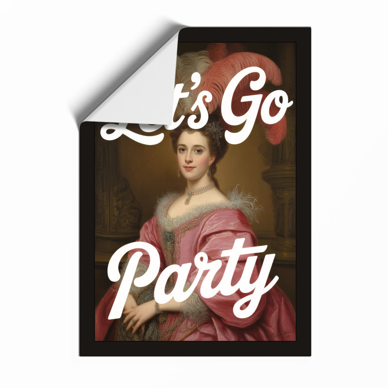 Let's Go Party Eclectic - Framed Print, Unframed, A2 - 59.4 x 42.0 cm
