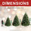 7/8/9FT Modern Artificial PE & PVC Grand Fir Christmas Tree with Metal Stand-372951966