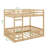 Wood Full-Over-Full Bunk Bed Featuring A Ladder And Safety Rails-383544149