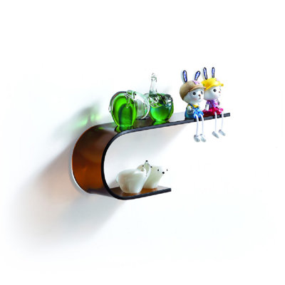 Tablette flottante en verre avec tablettes réglables Husse