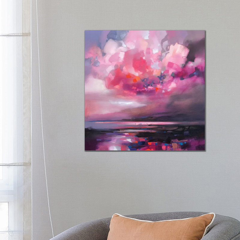 Dispersing Magenta by Scott Naismith - Wrapped Canvas Painting, 66.04 cm H x 66.04 cm W x 1.91 cm D