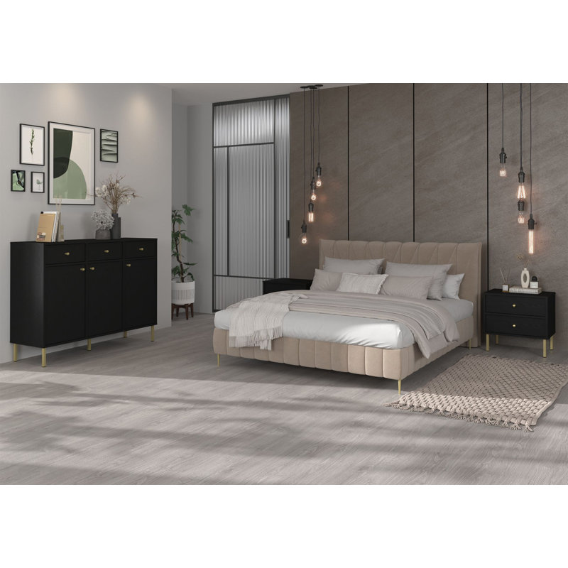 51.8cm W Manufactured Wood Bedside Table