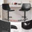 Birecree Leather Seat Adjustable Counter Height Modern Swivel Bar Stools with Backs Island Chairs for Home Kitchen-1123459940-1133327417