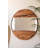RECYCLED WOOD ROUND FRAMED MIRROR