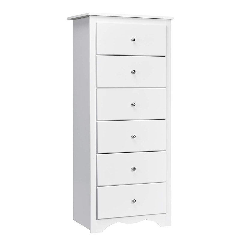 Amerra 59cm W 6 - Drawer Chest of Drawers, White