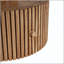 Table d'appoint unique à trèfle à quatre feuilles pour le salon, la chambre à coucher et les petits espaces - Table d'appoint avec base en bois et rangement