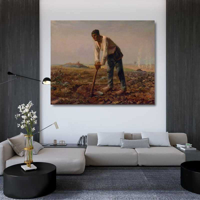 «The man with the hoe», H 36 po x l 44 po