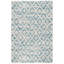 Melange Diamond Blue Machine Washable Rug-232845106