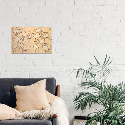Cranes by Katsushika Hokusai - Wrapped Canvas Painting