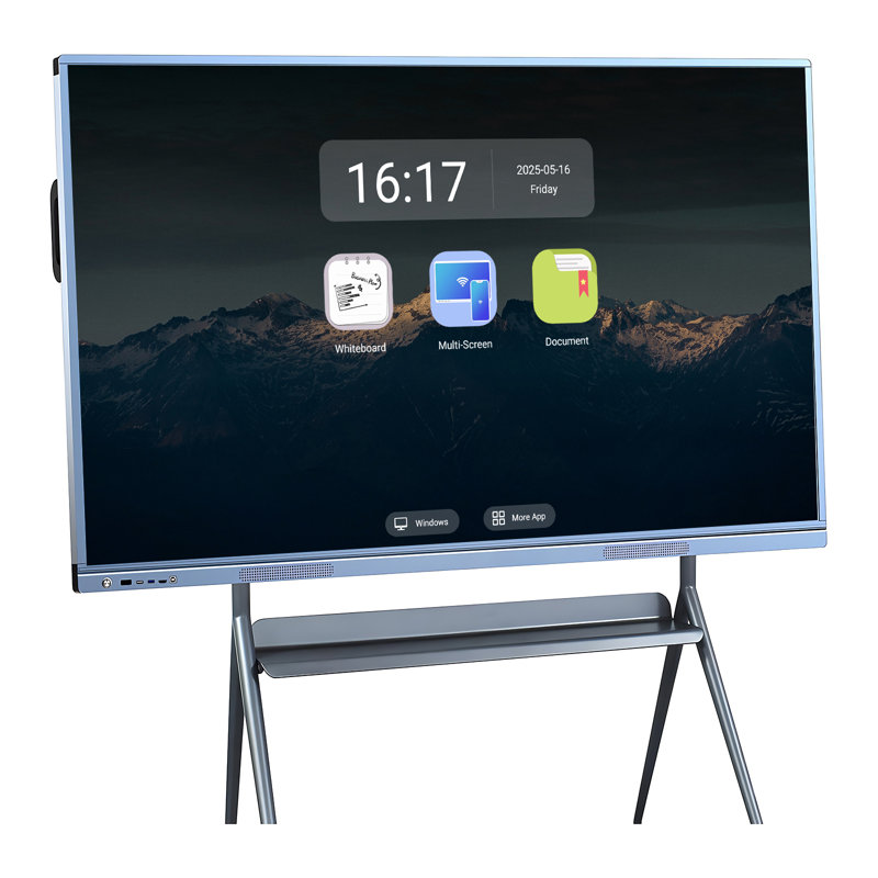 JYXCN Smart Board 86 "à écran tactile 4K, tableau blanc numérique, calendrier électronique et affichage de la publicité, tableau double système intelligent pour les présentations en classe et en entreprise