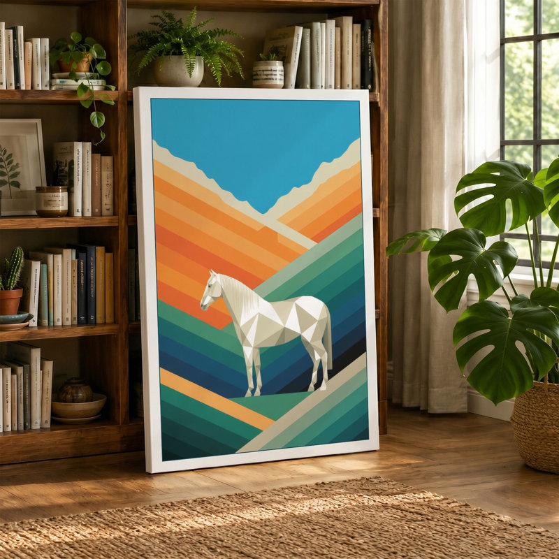 Print, 24x16 - 61.0 x 40.6 cm, Teal Border
