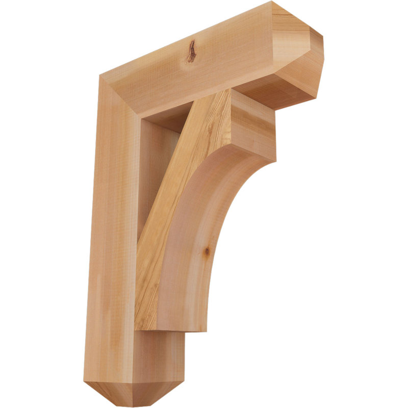 Support Westlake Craftsman, H 30 po x l 5,5 po x P 22 po, Cèdre rouge de l'Ouest, Lisse