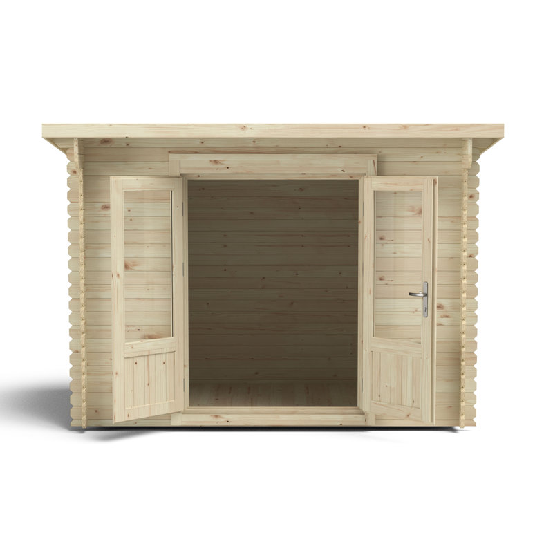 Harwood 10 x 8 Ft. Tongue & Groove Log Cabin, Yes