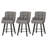 26''H Upholstered 360°Swivel Counter Height Bar Stools, Wood Legs Kitchen Island Chairs-2106507577-2106701520
