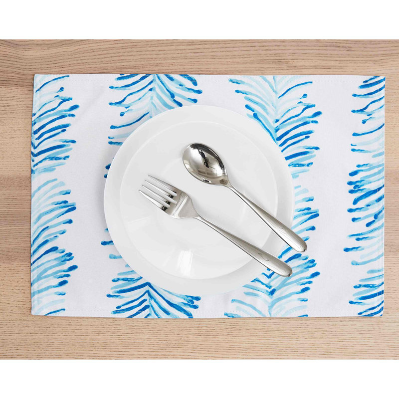 Izod Seagrass Stripe 4-Pack Placemat Set