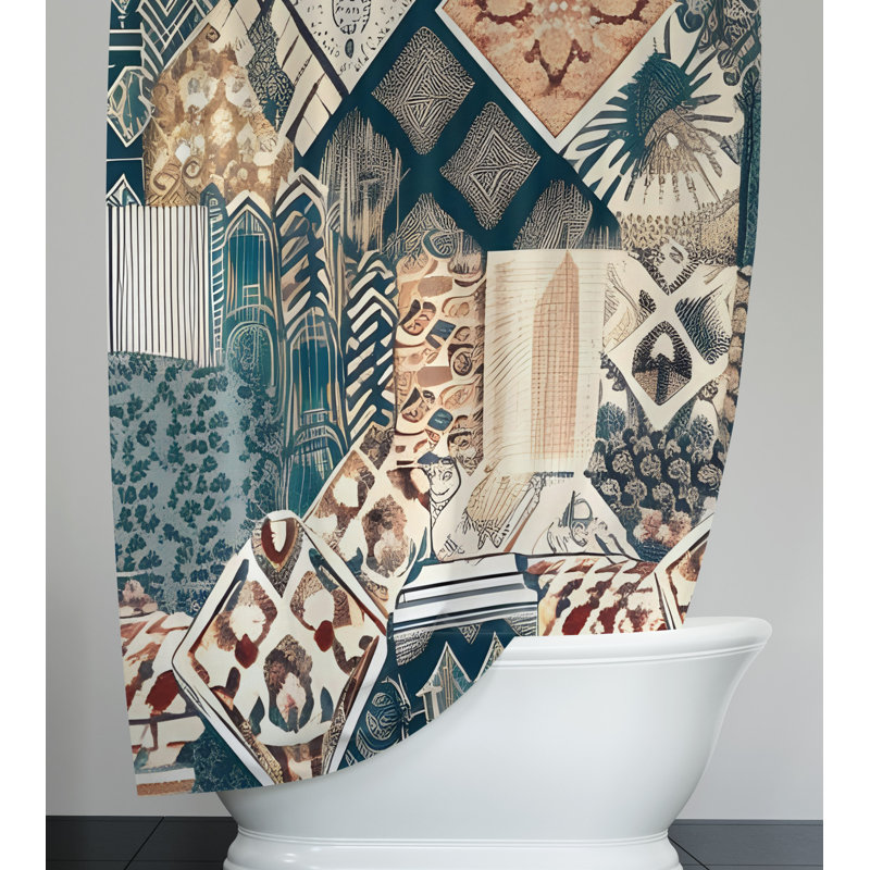 Rideau de douche Arehart, H 72 po x l 70 po