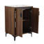 Armoire de rangement moderne avec 2 portes à fermeture douce