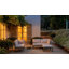 Ensemble de conversation modulaire de patio 4 pièces avec table basse à coussin amovible, ensemble de conversation modulaire avec table de bout pour 4 personnes-1523150844