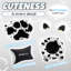 Fauteuil de jeu mignon avec oreille de chat avec support lombaire et coussin Paw Print-1022539183