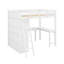 Lit mezzanine double avec bureau et tablette-227815167