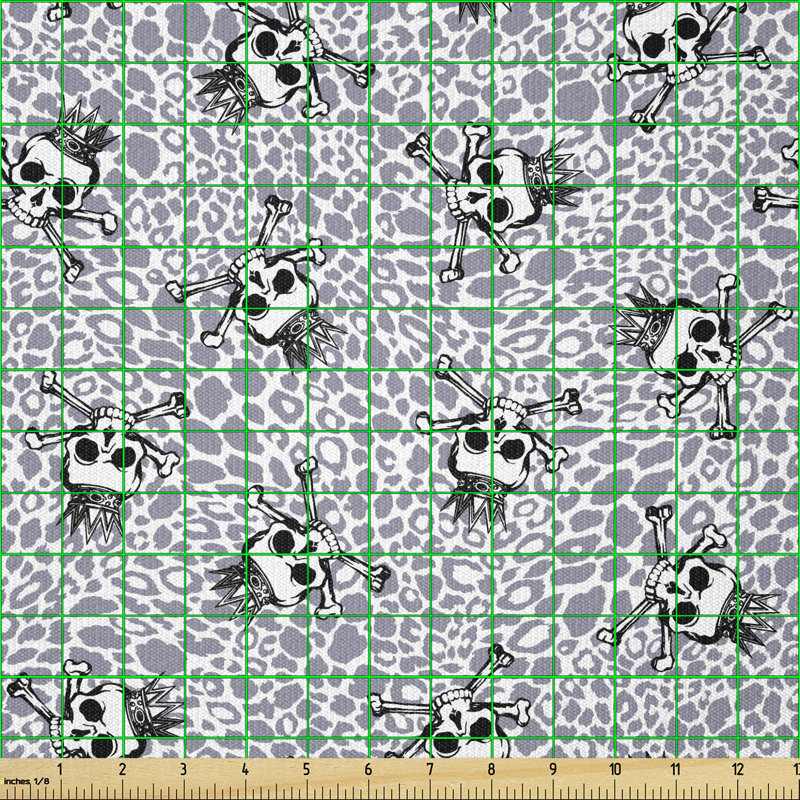 Cristofor Crowned Skull Crossbones Multi-Purpose Fabric
