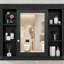 Armoire de rangement murale de salle de bain, armoire à pharmacie, armoire de salle de bain moderne avec miroir, armoire d'appoint