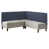  Blue Stripe/Beige Polyester Blend
