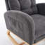 Chaise berçante avec repose-pieds à haut dossier-549167386
