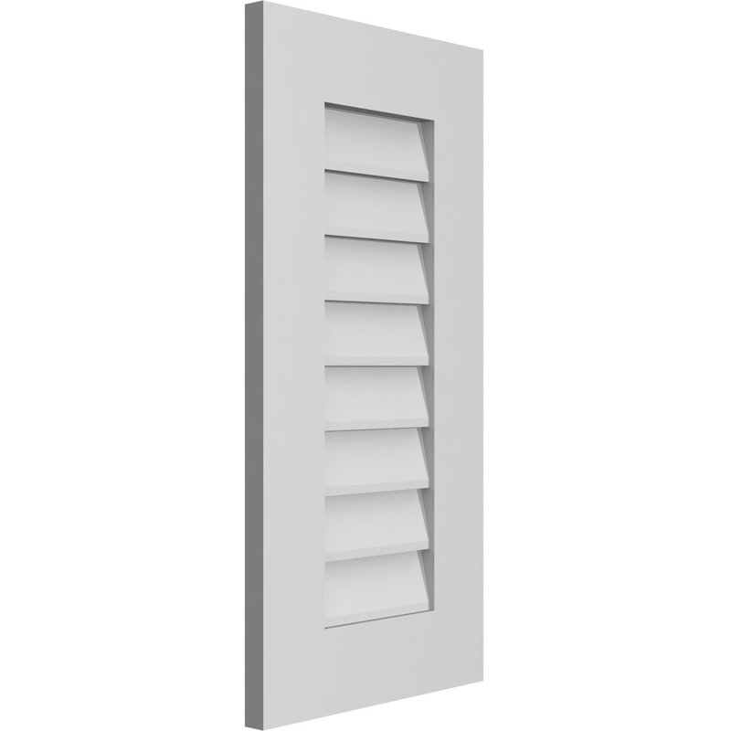 Vent à pignon rectangulaire en uréthane non-fonctionnel, H 28 po x l 14 po x P 1 po