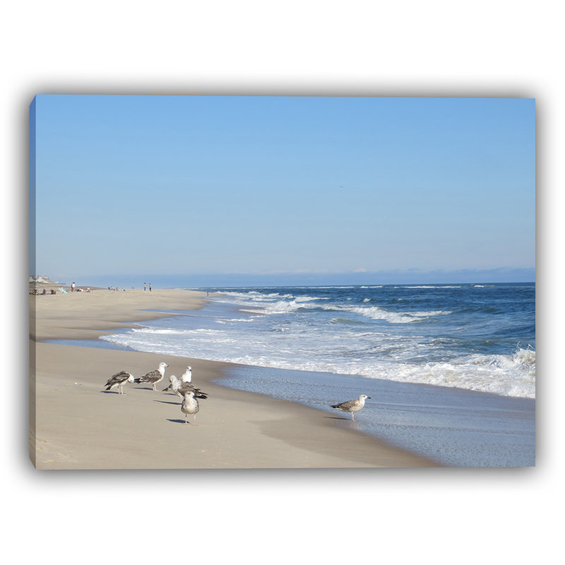 Seaside Serenity - art côtier sur toile côtière, H 36 po x l 48 po