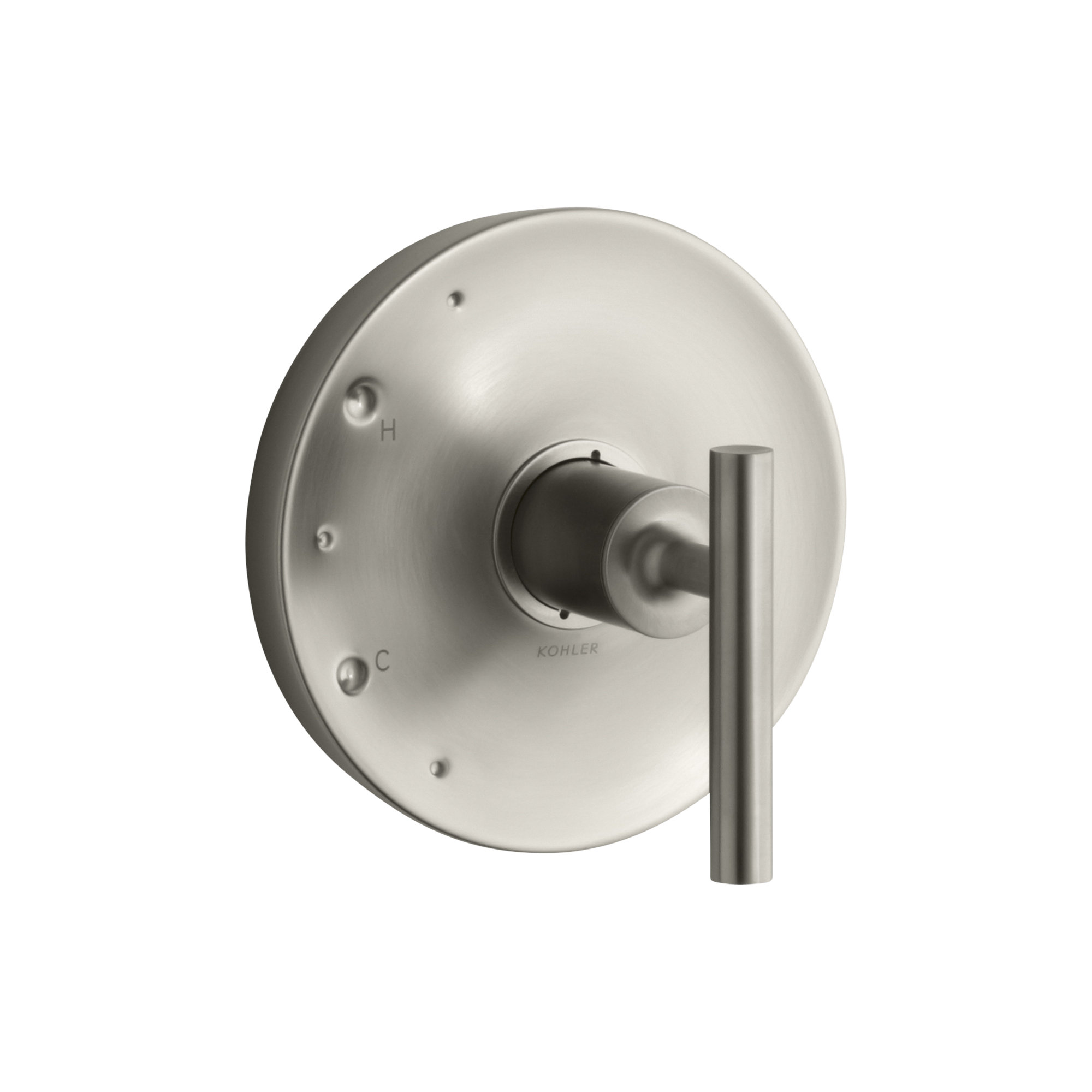 Kohler Purist Rite-Temp Valve Trim with Lever Handle, Vibrant Brushed Nickel