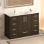 Meuble-lavabo 48 po. Armoire de rangement abondante - 2 portes à fermeture douce et 9 tiroirs-133602203