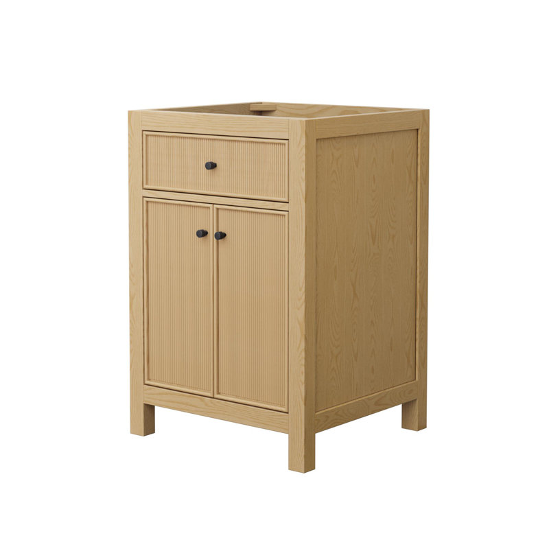 Pendry 23.25" Freestanding Single Bathroom Vanity Base Only, Matte Black