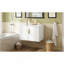 Meuble-lavabo de salle de bain vintage 30 po avec lavabo en céramique, lavabo simple en céramique à 3 trous, meuble-lavabo avec 2 portes à fermeture douce-865823187