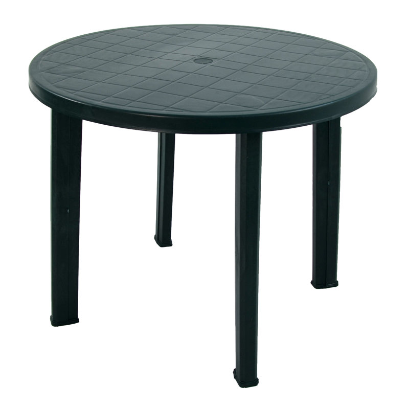 Revello Round Garden Table, Green