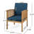 Outdoor Wood Club Chairs Pair - Provide A Cozy Spot  2  Stylish And-987497064-987497065